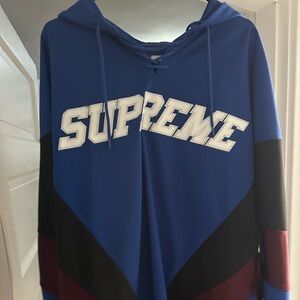 Supreme Hooded Hockey Jersey - Royal, Medium